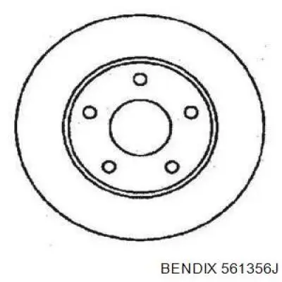 561356J Jurid/Bendix тормозные диски