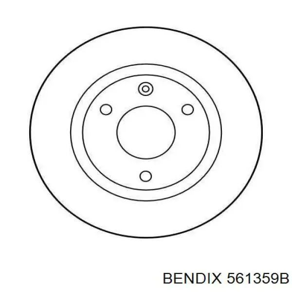 Передние тормозные диски 561359B Jurid/Bendix