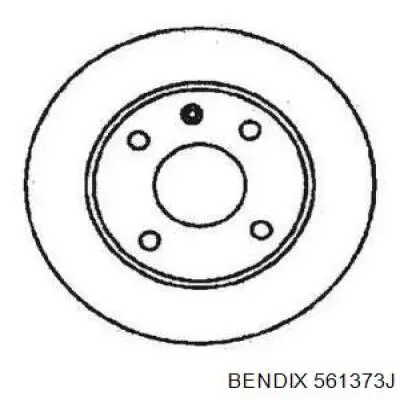 561373J Jurid/Bendix передние тормозные диски
