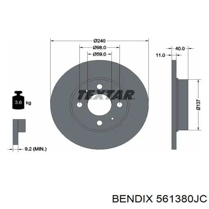 561380JC Jurid/Bendix