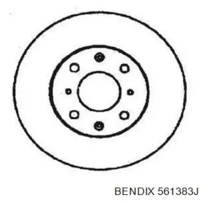 561383j Jurid/Bendix диск тормозной задний