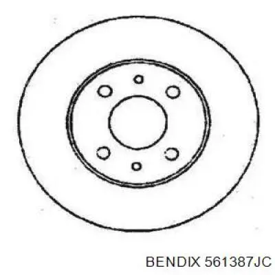 561387JC Jurid/Bendix диск тормозной передний