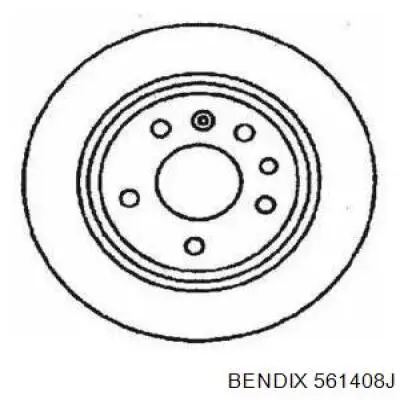 Тормозные диски 561408J Jurid/Bendix