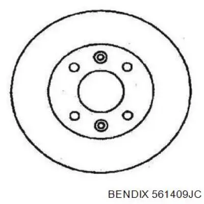 561409JC Jurid/Bendix диск тормозной передний