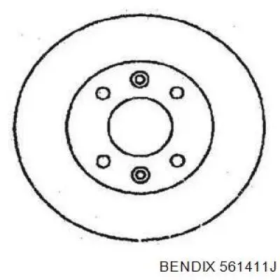 Тормозные диски 561411J Jurid/Bendix