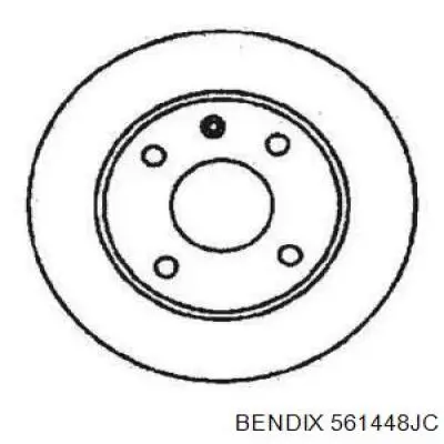 561448JC Jurid/Bendix диск тормозной передний
