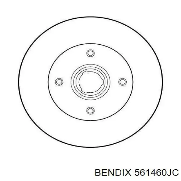 Задний тормозной диск Jurid/Bendix 561460JC цена, от 32.64 USD