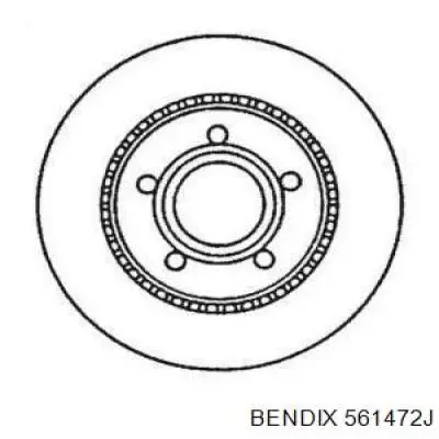 Тормозные диски 561472J Jurid/Bendix