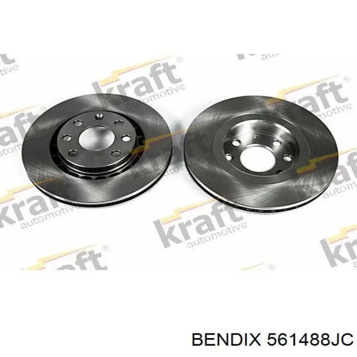 Передние тормозные диски 561488JC Jurid/Bendix