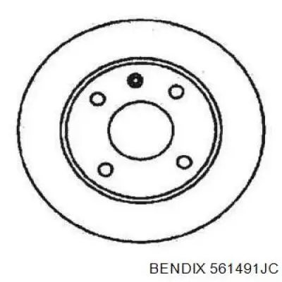 561491JC Jurid/Bendix диск тормозной передний