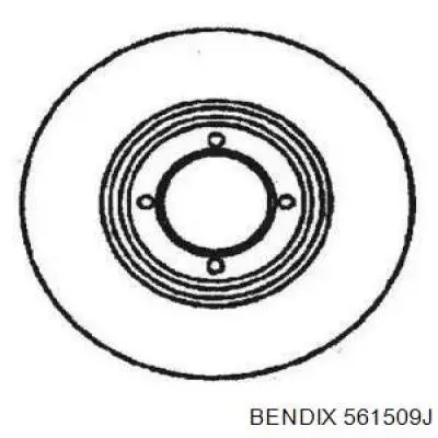 Передние тормозные диски 561509J Jurid/Bendix