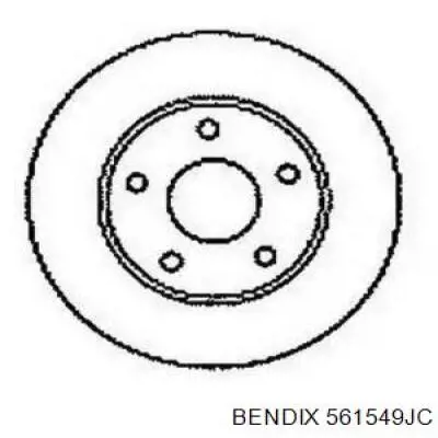 561549JC Jurid/Bendix диск тормозной задний