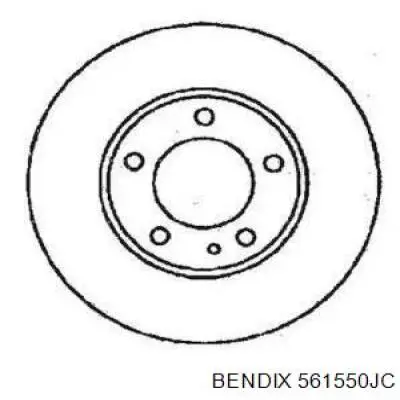 Передние тормозные диски 561550JC Jurid/Bendix