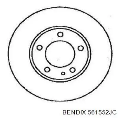 561552JC Jurid/Bendix диск тормозной задний