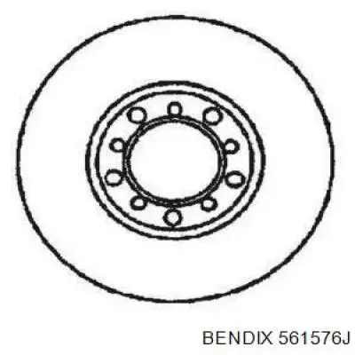 Тормозные диски 561576J Jurid/Bendix