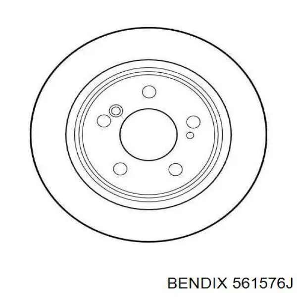 Задний тормозной диск Jurid/Bendix 561576J цена, от 26.30 USD