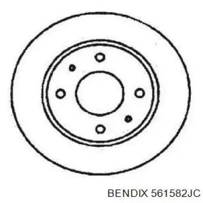 Передние тормозные диски 561582JC Jurid/Bendix