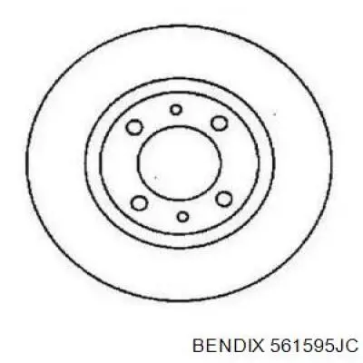 561595JC Jurid/Bendix диск тормозной задний