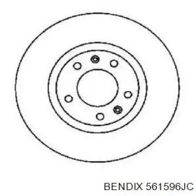 561596JC Jurid/Bendix диск тормозной задний