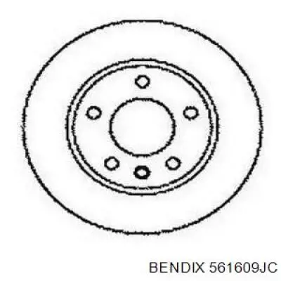 Передние тормозные диски 561609JC Jurid/Bendix