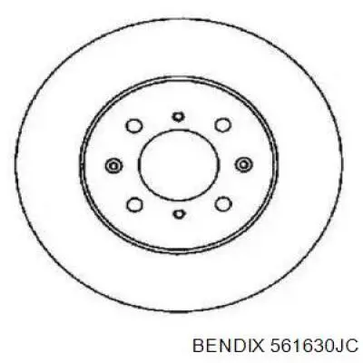 561630JC Jurid/Bendix диск тормозной передний