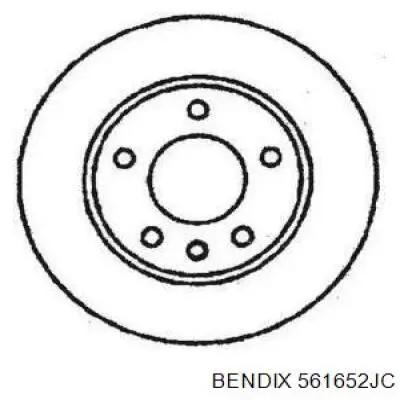 Передние тормозные диски 561652JC Jurid/Bendix