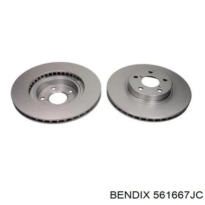 Передние тормозные диски 561667JC Jurid/Bendix
