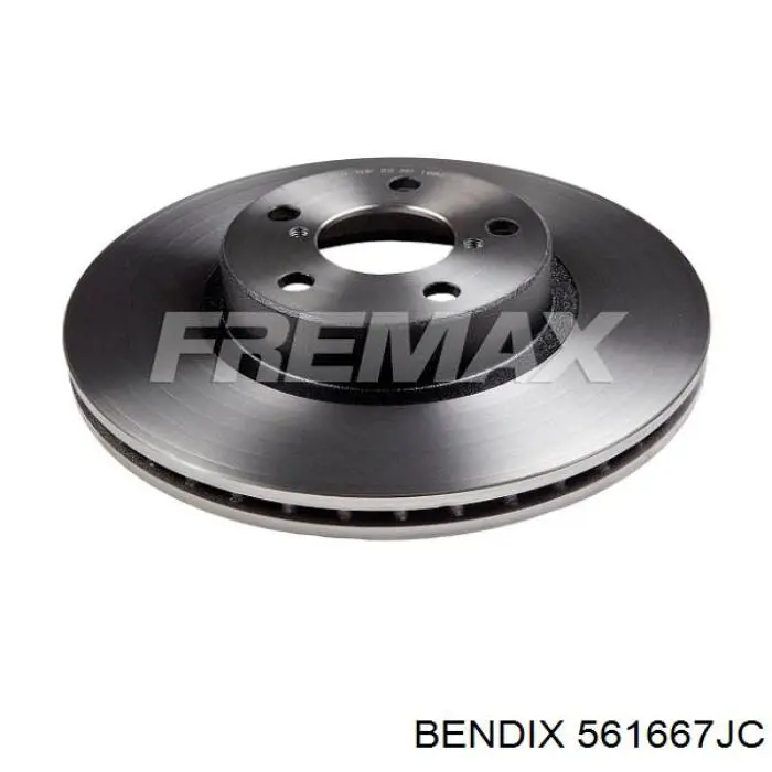 Передний тормозной диск Jurid/Bendix 561667JC