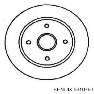 Тормозные диски 561679J Jurid/Bendix