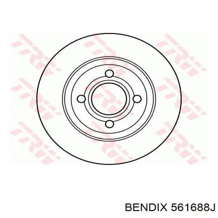 Тормоз дисковый передний Jurid/Bendix 561688J цена, от 32.58 USD