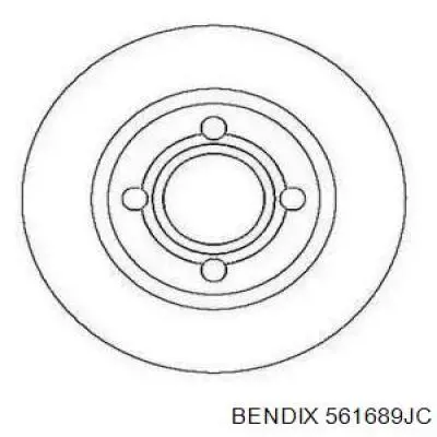 561689JC Jurid/Bendix диск тормозной передний
