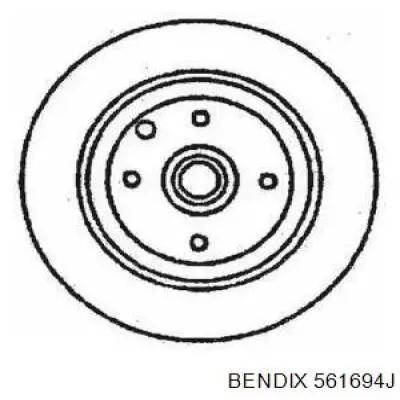 561694J Jurid/Bendix тормозные диски