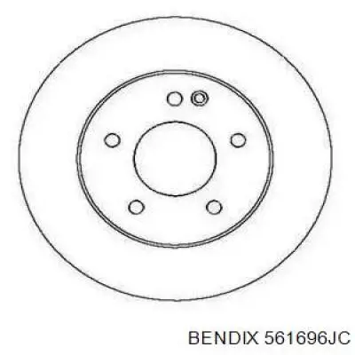 561696JC Jurid/Bendix диск тормозной передний