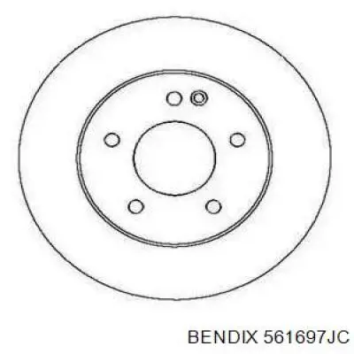 561697JC Jurid/Bendix диск тормозной передний