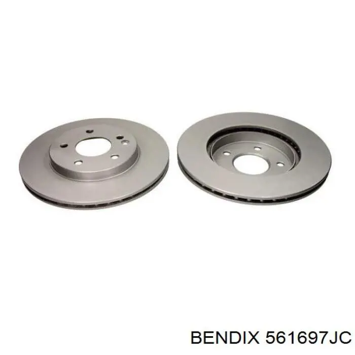 Передние тормозные диски 561697JC Jurid/Bendix