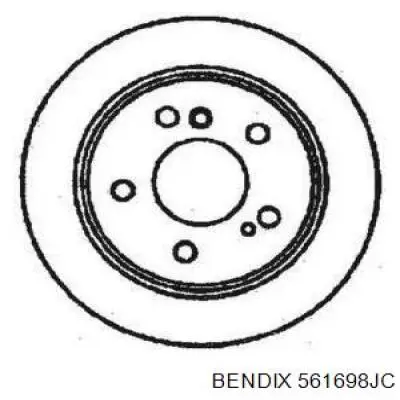 561698JC Jurid/Bendix диск тормозной задний