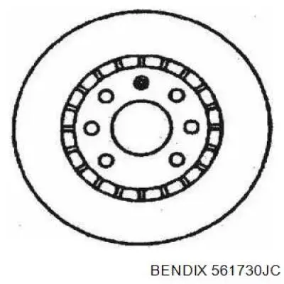 561730JC Jurid/Bendix Диск тормозной передний