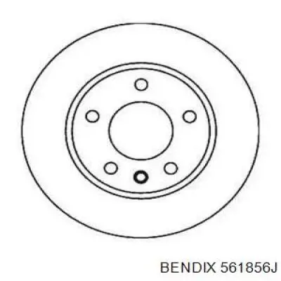 561856j Jurid/Bendix диск тормозной передний