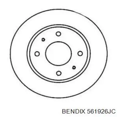 561926JC Jurid/Bendix диск тормозной передний