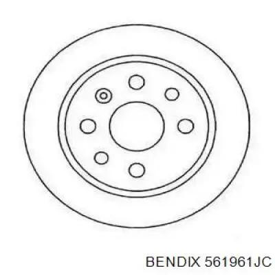 561961JC Jurid/Bendix диск тормозной задний