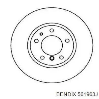 Тормозные диски 561963J Jurid/Bendix