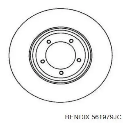 561979JC Jurid/Bendix диск тормозной передний