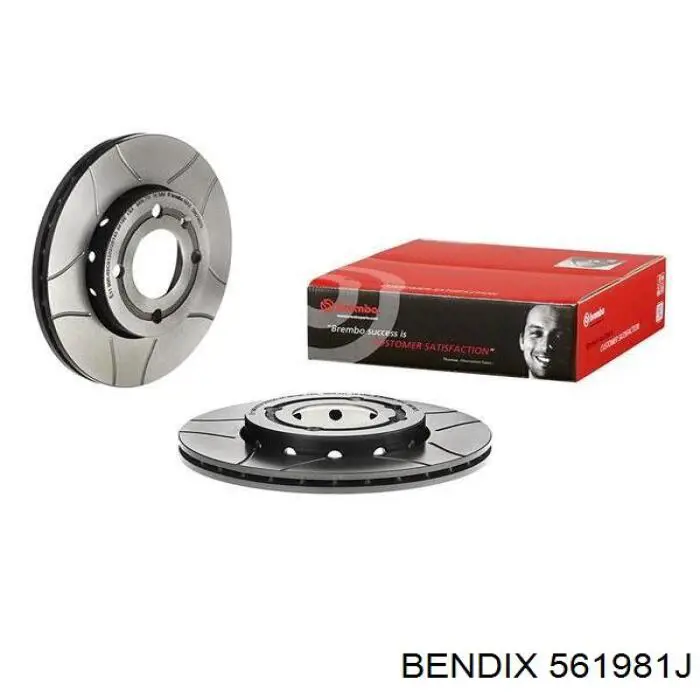 Передние тормозные диски 561981J Jurid/Bendix