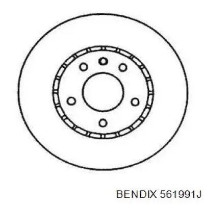 Тормозные диски 561991J Jurid/Bendix