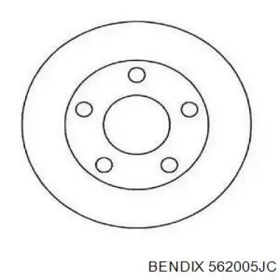562005JC Jurid/Bendix диск тормозной задний