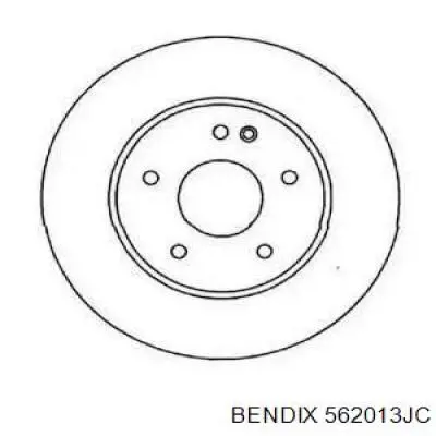 562013JC Jurid/Bendix диск тормозной передний