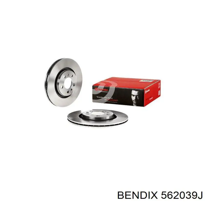 Передний тормозной диск Jurid/Bendix 562039J