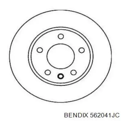 562041JC Jurid/Bendix диск тормозной передний