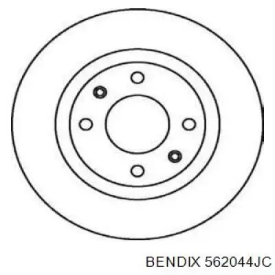 562044JC Jurid/Bendix диск тормозной передний