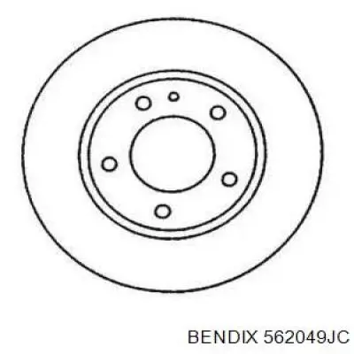 Передние тормозные диски 562049JC Jurid/Bendix